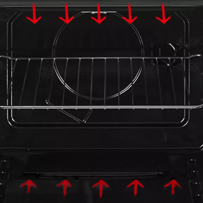 Cuisinière 4 foyers (3+1) + électrique BEKO FSS 53000 DW