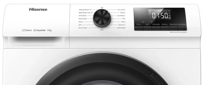 Lave linge 8Kg HISENSE WFQP8014EVM