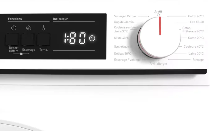 Lave linge frontal 6kG SHARP ESNFA6121WC