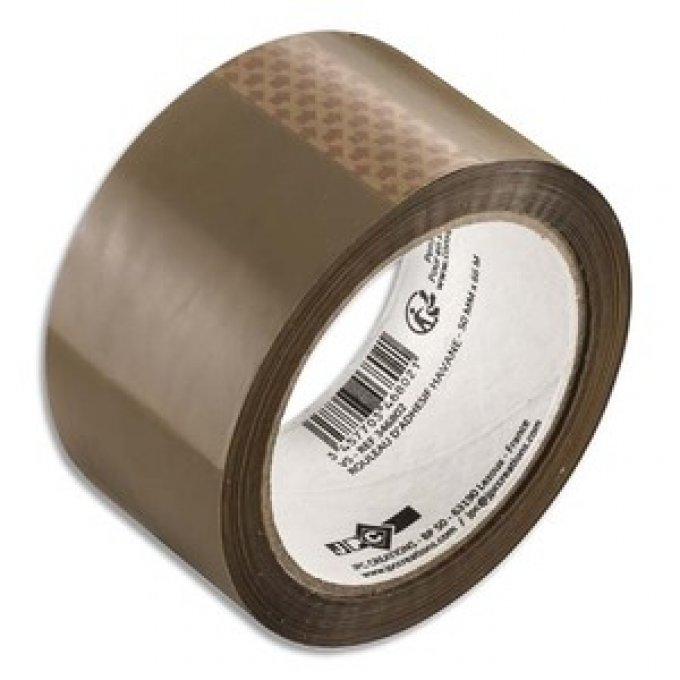 SCOTCH Ruban adhésif scotch heavy emballage 57 microns 50mmx66m coloris havane.