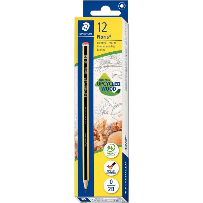 STAEDTLER Étui de 12 crayons graphite Noris120 2B