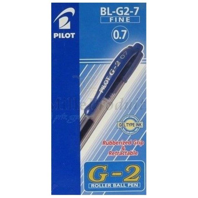 Boite de 12 stylos  gel PILOT BL-G2-7  bleu