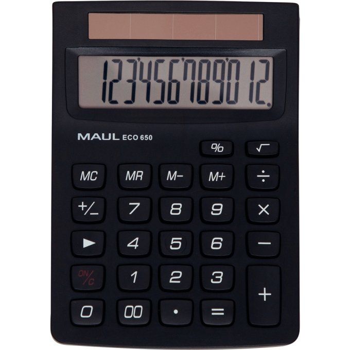 Machine à calculer de bureau MAUL 12chiffres green 650