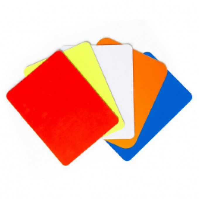 lot de 5 Cartons d'arbitre 