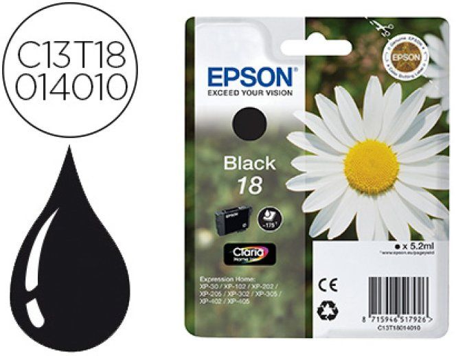 CARTOUCHE EPSON 18 NOIRE