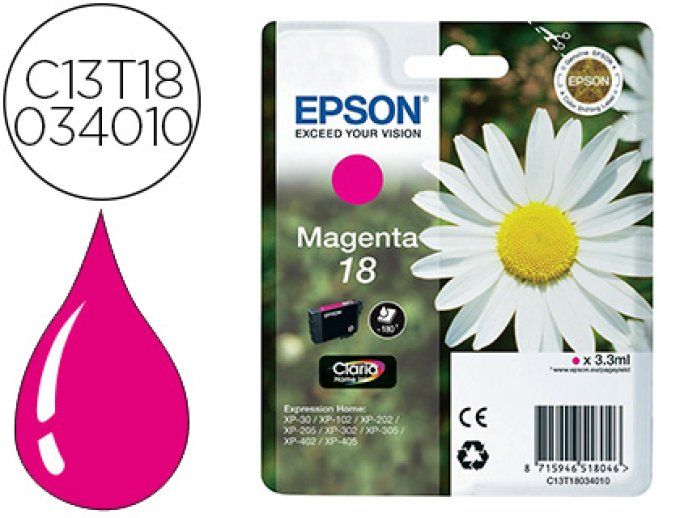 CARTOUCHE EPSON 18 MAGENTA