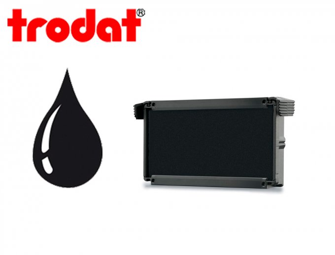 Cassette encrage trodat 6/4912a pour tampon printy 4912/4952/4992/4912t/x print coloris noir.