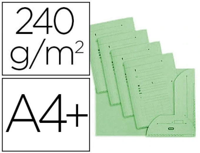 25 Chemises kraft oxford hv kraft 240g 235x320mm armoire et caisse 2 rabats intérieurs indexation 