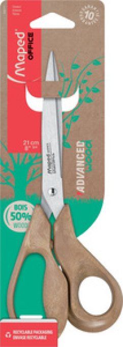 Maped Ciseaux ADVANCED WOOD, DROITIER, 210 mm, asymétriques