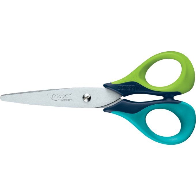 Blister ciseaux Sensoft 13cm MAPED. 3 coloris selon arrivage