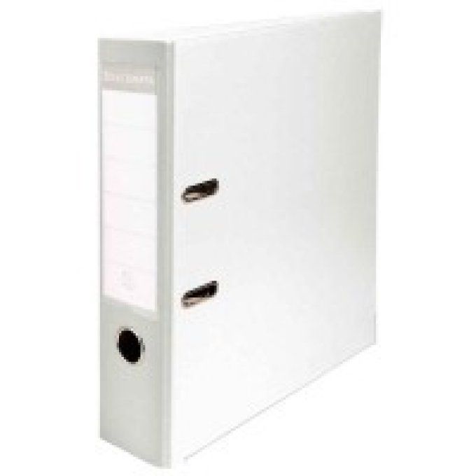 Classeur à levier EXACOMPTA pour format 21x29,7 cm dos extra large : 80 mm blanc