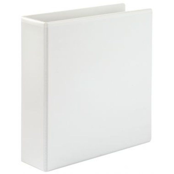 Classeur personnalisable ESSELTE  format A4+ 4 anneaux diamètre 50 mm coloris blanc
