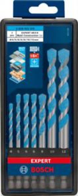 Coffret de forets EXPERT HEX-9 Multi Construction