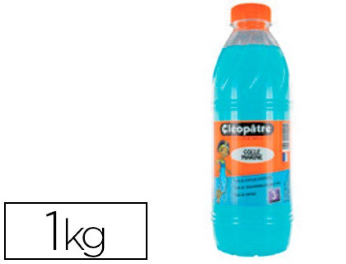 COLLE CLEOPATRE Colle marine cléopâtre papiers cartons fins lavable sans solvant coloris bleuté