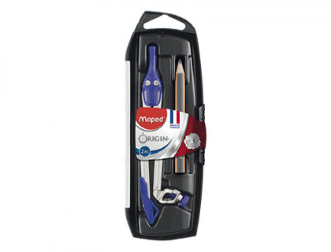Compas MAPED origin crayon bague branches acier durabilité rigidité