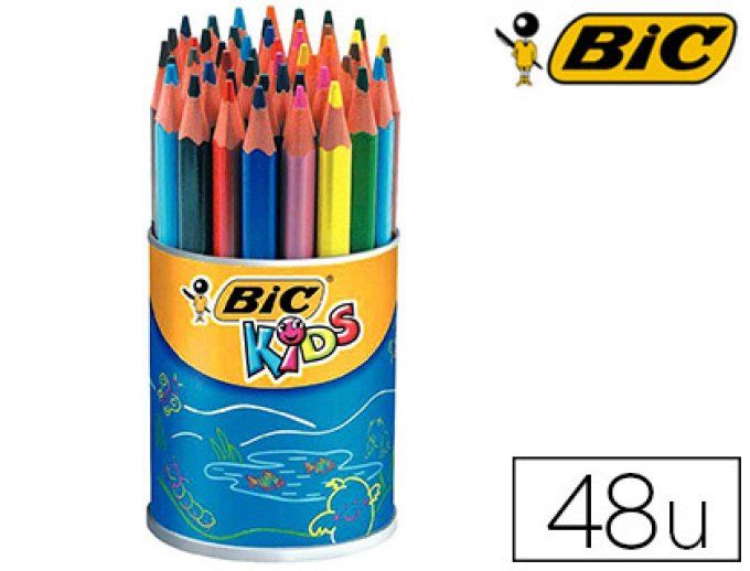 Crayon couleur BIC kids evolution résine synthèse 140mm triangle gros