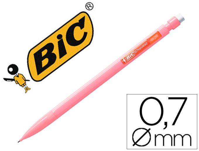 Porte-mines BIC bien matic 0,7mm coloris pastel boite de 12.