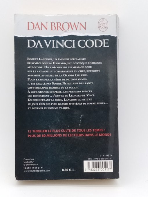 BROWN Dan  Da vinci code