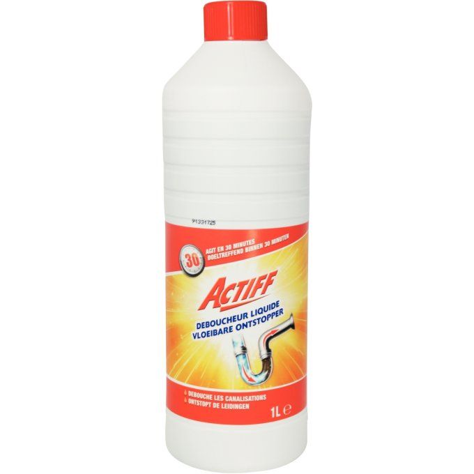 Flacon 1L déboucheur liquide canalisations