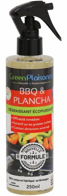 Dégraissant écopuissant pour barbecue et plancha - flacon spray de 250ml GREEN PLAISANCE