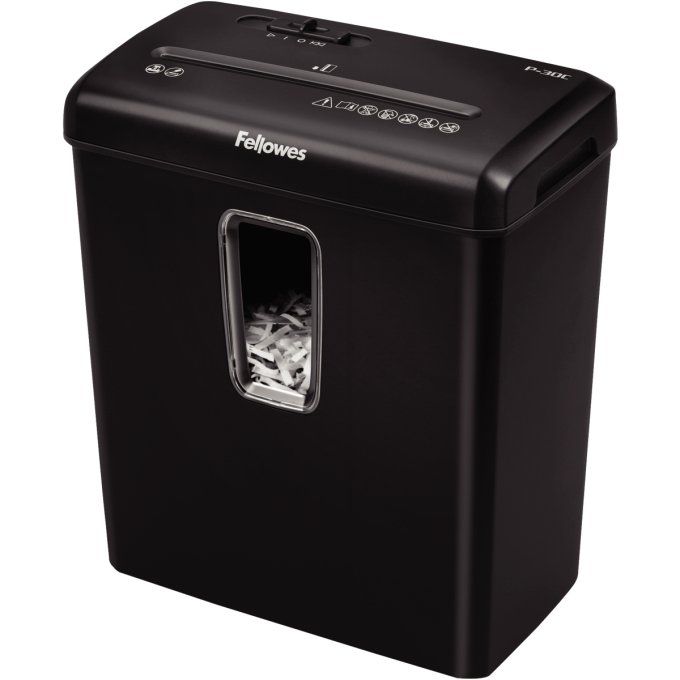 FELLOWES Destructeur personnel P-30 coupe croisée 6 feuilles