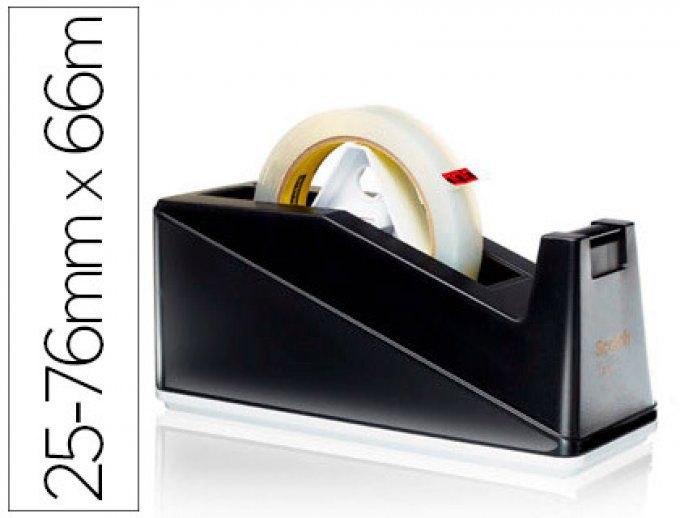Dévidoir SCOTCH c10 lourd pour ruban de 25 et 76mm ruban jusqu'à 66m sans ruban.