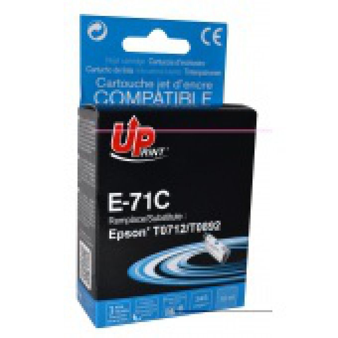 UPRINT E-71C CYAN CARTOUCHE COMPATIBLE AVEC EPSON T071 - T0712