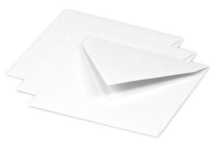 Enveloppes 120 x 120 mm, blanc Pollen by Clairefontaine. Paquet de 20 u
