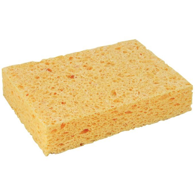 Eponge végétale non bordée  n°4  110x90x25 mm  Lot de 10