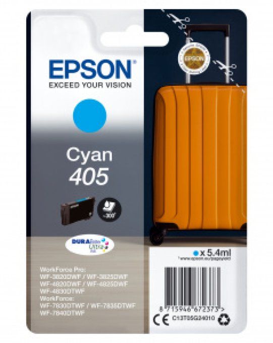 EPSON Cartouche Encre Durabrite Ultra 405 Cyan 5,4ml