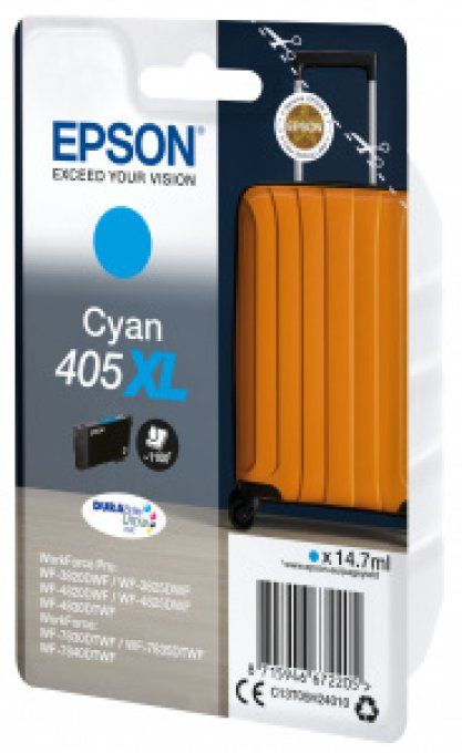 EPSON Cartouche Encre Durabrite Ultra 405XL Cyan 14,7ml