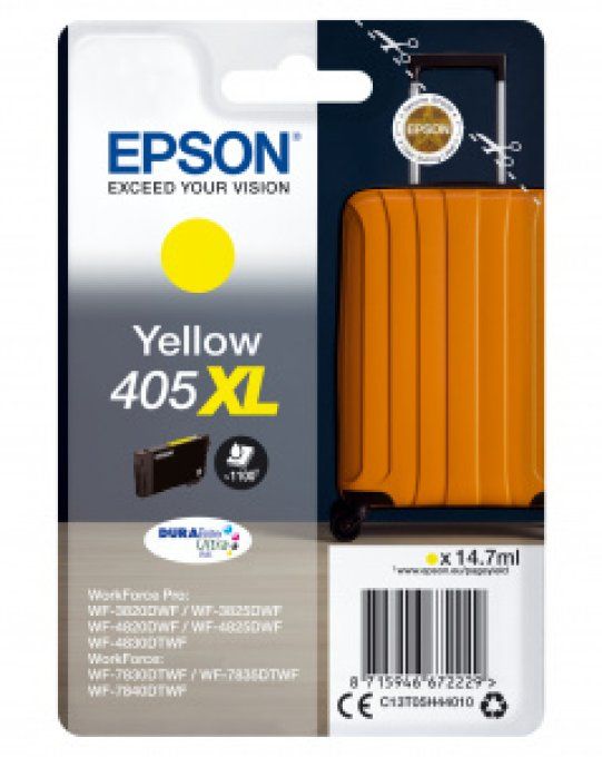 EPSON Cartouche Encre Durabrite Ultra 405XL Jaune 14,7ml