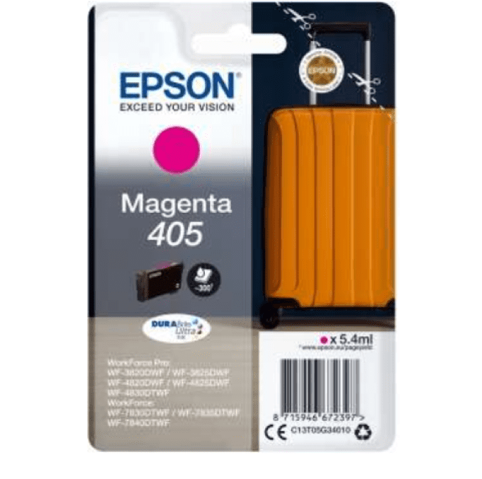 EPSON Cartouche Encre Durabrite Ultra 405 Cyan 5,4ml