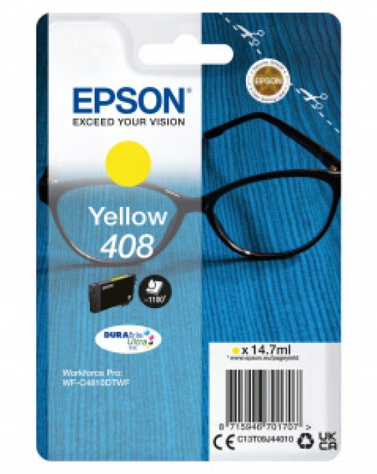 EPSON Cartouche Lunettes 408 Encre Durabrite ultra Jaune 14,7ml