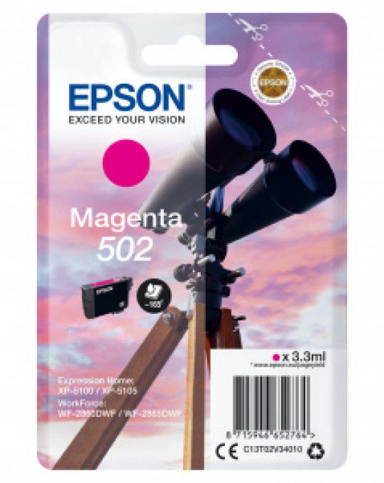 EPSON Cartouche Encre Jumelle 502 Magenta 3,3ml