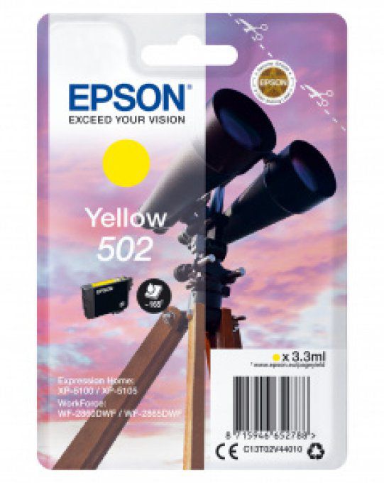 EPSON Cartouche Encre Jumelle 502 Yellow 3,3ml