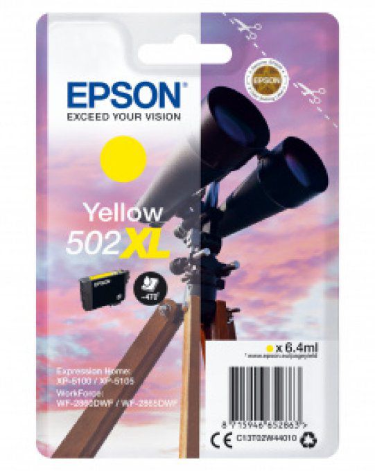 EPSON Cartouche Encre Jumelle 502X Yellow  6,4ml