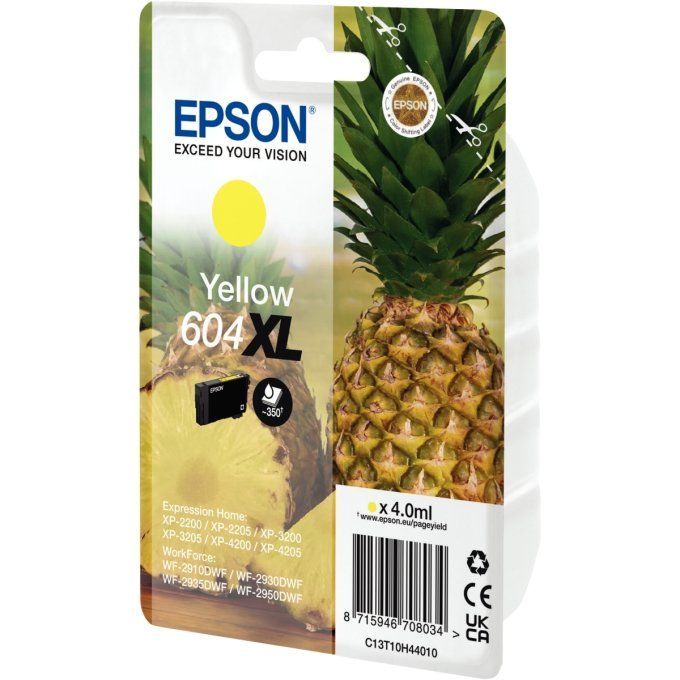 Epson ANANAS / 604XL cartouche jet d'encre jaune haute capacité authentique