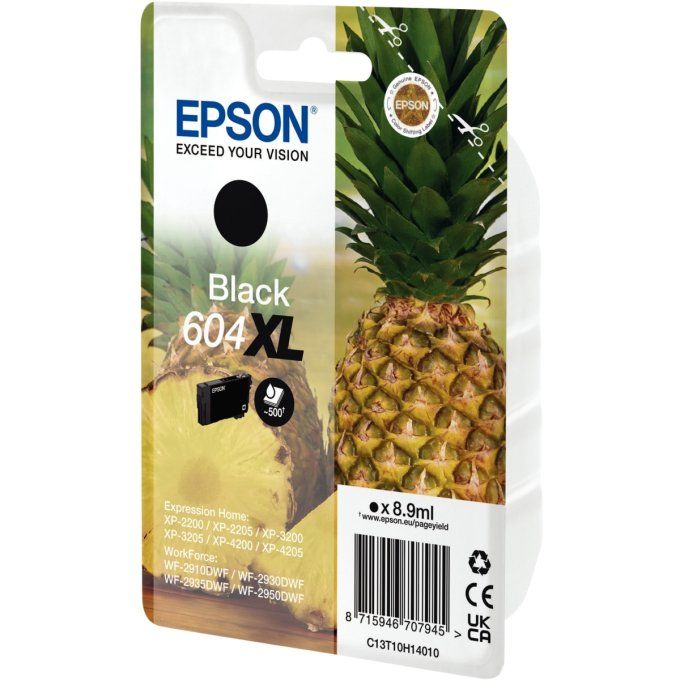 Epson ANANAS / 604XL cartouche jet d'encre noire haute capacité authentique