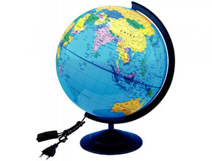 Globe terrestre wonday plastique lumineux