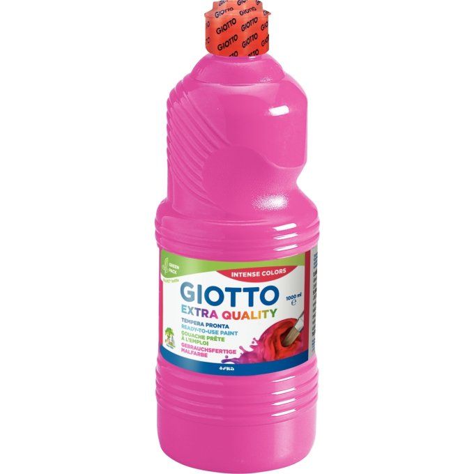 Flacon de 1L de gouache liquide GIOTTO 6 COLORIS AU CHOIX
