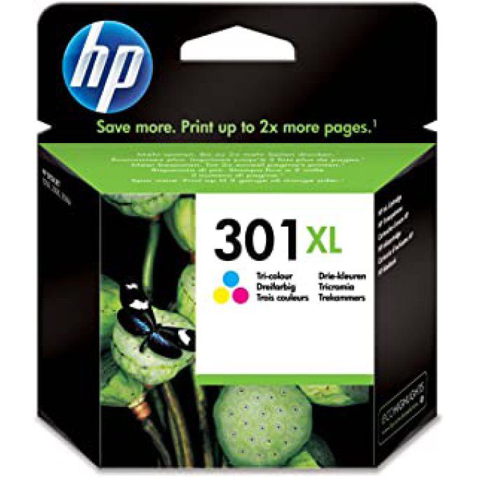 HP 301XL cartouche d'encre trois couleurs grande capacité authentique