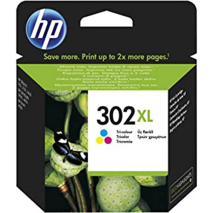 HP 302 XL Cartouche d'encre d'origine grande capacité couleurs