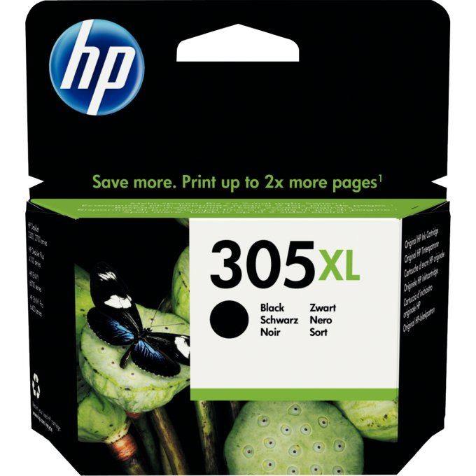 HP 305XL cartouche d'encre noire grande capacité authentique