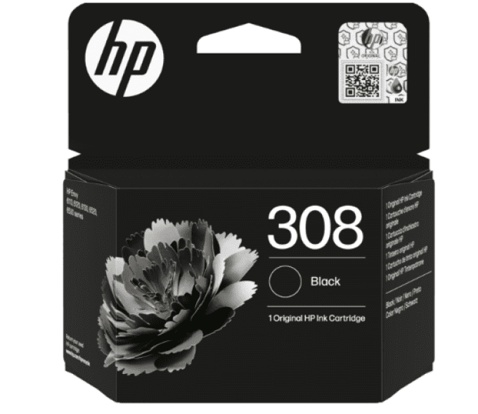 Cartouche d'encre noire HP 308 authentique