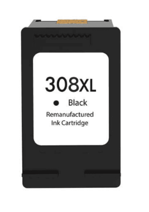 Cartouche d'encre noire HP 308XL+ remanufacturée - Remplace 7FP22UE/7FP21UE - Haute capacité/Grand f