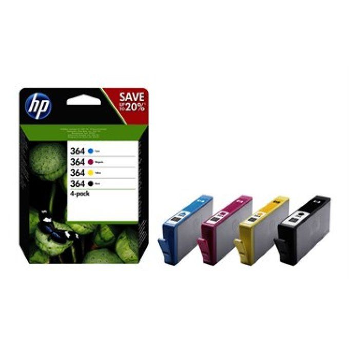PACK HP 364 NOIR ET COULEURS