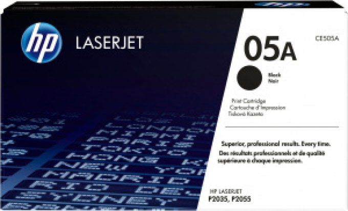HP Cartouche Toner 05A Noir 2 300 pages, P2035, P2055, P2055d, P2055dn, P2055x