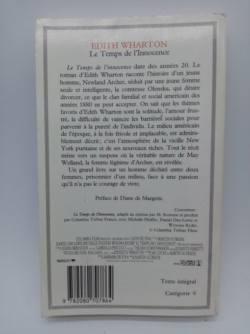 WHARTON Edith   Le temps de l'innocence