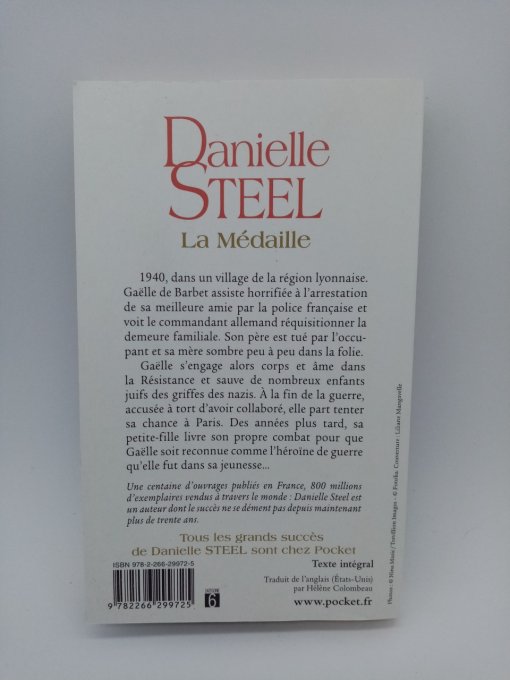 STEEL Danielle   La médaille